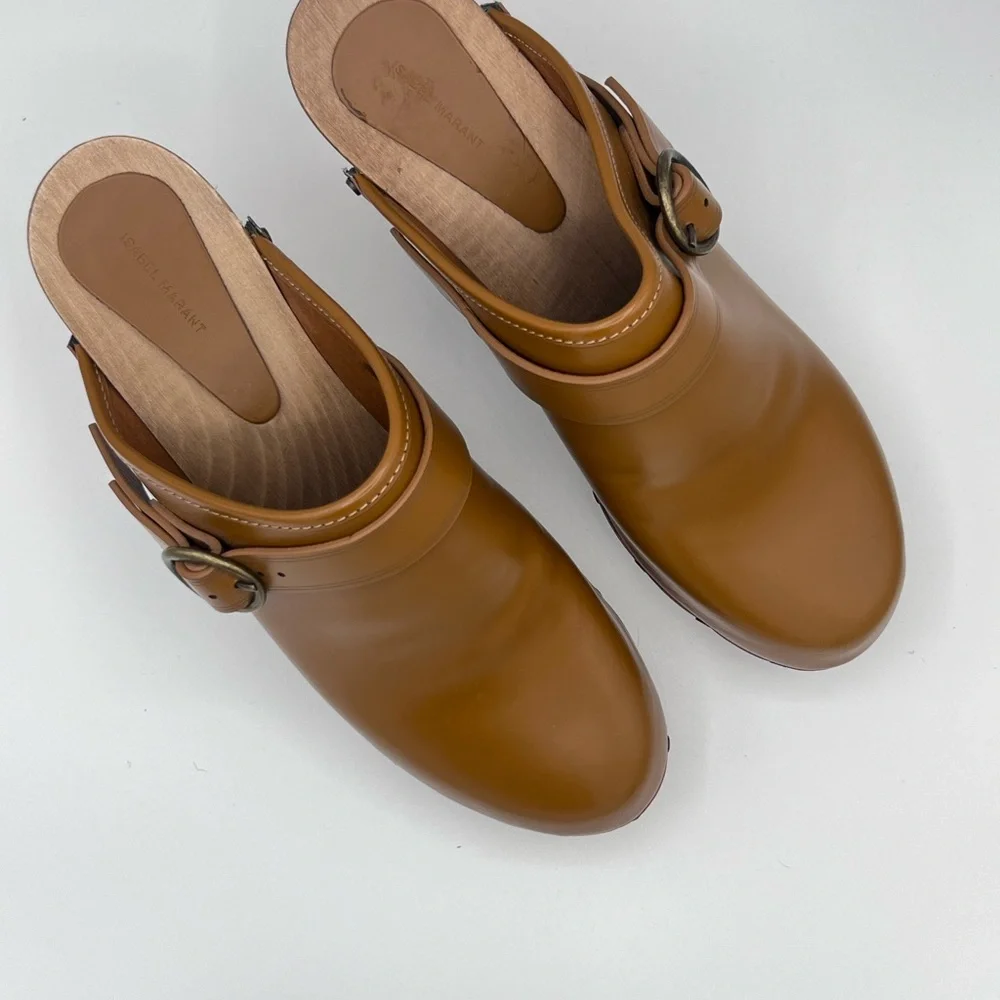 Isabel Marant Sz 41 / 11 Taiya Studded Leather Clogs - Picture 11 of 11